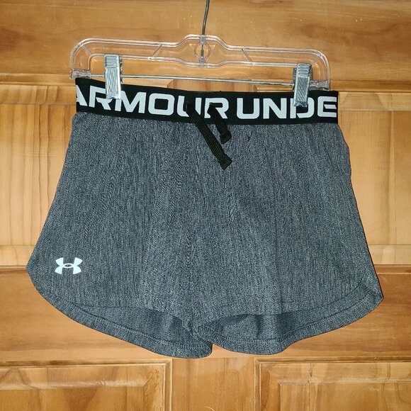 Under Armour Gray/Black/White Loose Heatgear Shorts - Picture 1 of 2